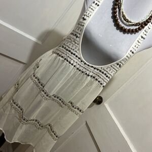 Starscene Los Angeles Sheer Sleeveless Tank Top Layer Piece Women's Large